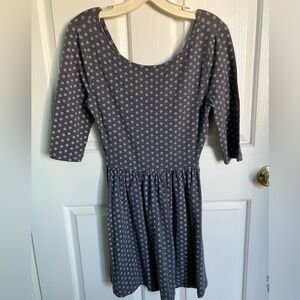 BONGO Charcoal Polka Dot Dress